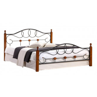 Кровать двуспальная AT 822 (металлический каркас) + основание (160см x 200см)